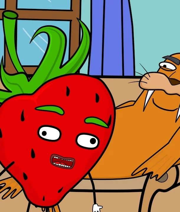 Клубника и Морж